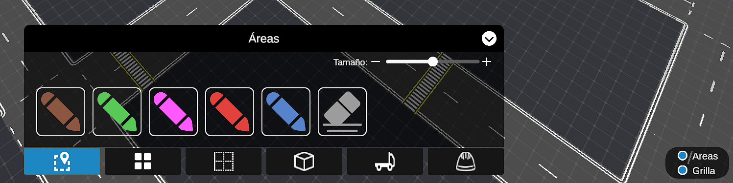 Menú de edificación y compra de equipamiento